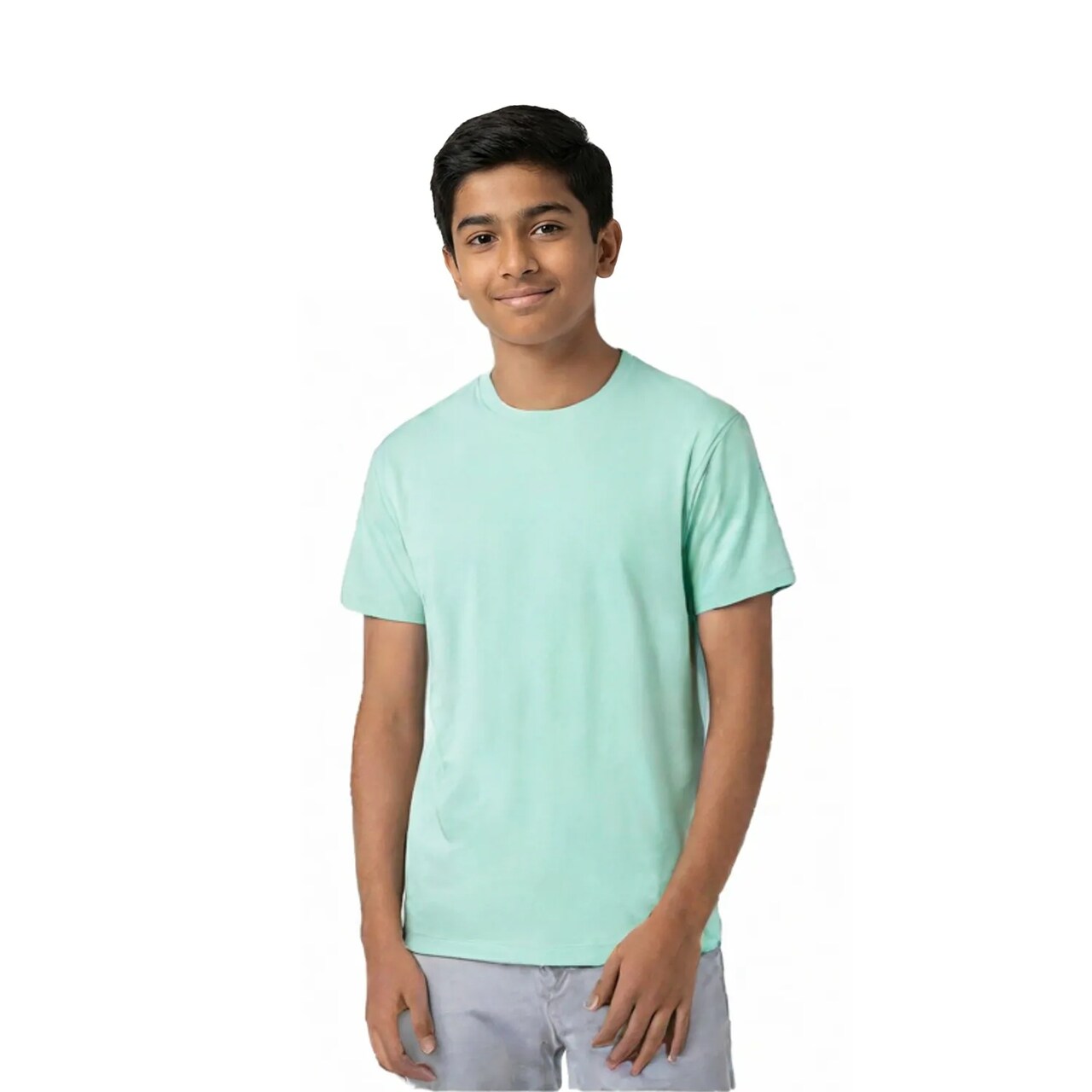 Hanes Essential-T Youth Crewneck Short Sleeve T-Shirt for School, Casual & Team Wear
